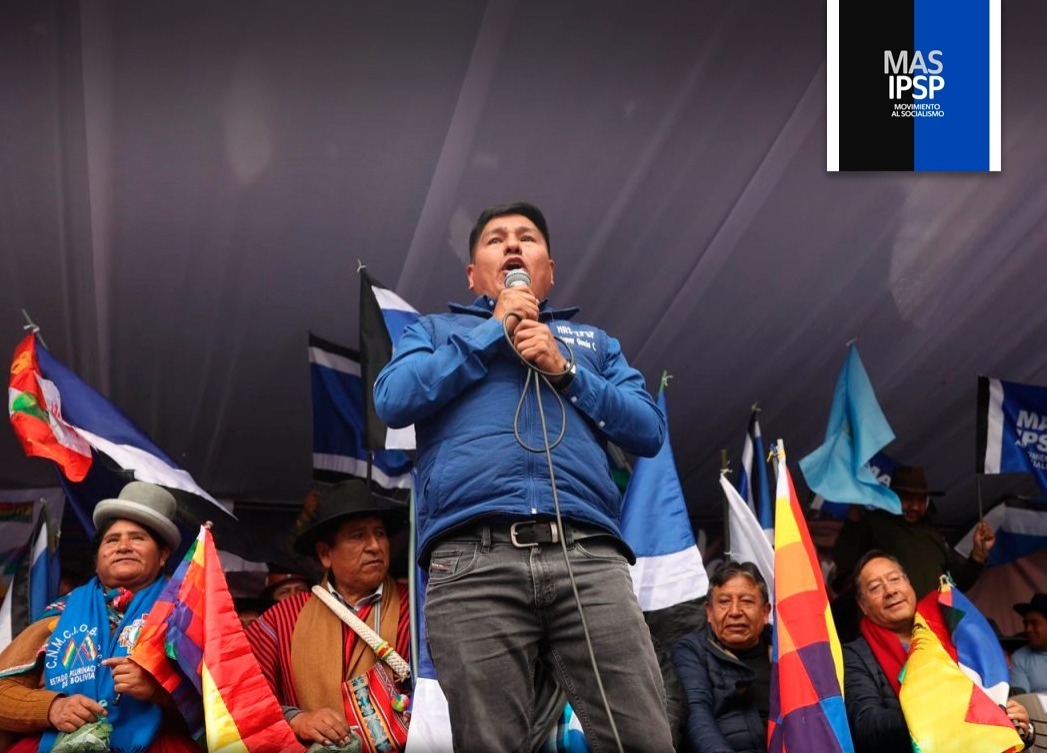 Presidente del Movimiento al Socialismo - Instrumento Político por la Soberanía de los Pueblos (MAS - IPSP), Grover García. Captura: RRSS