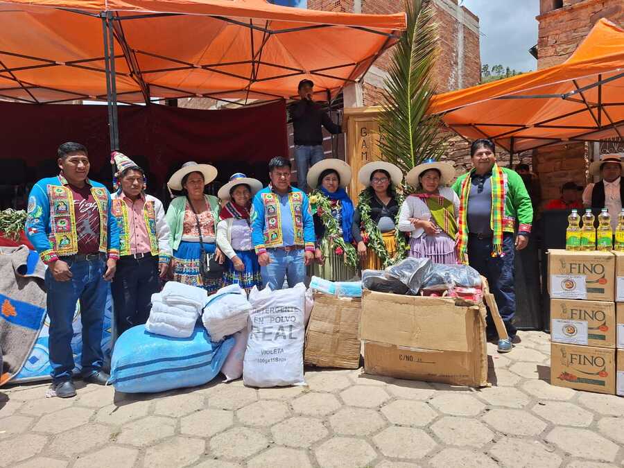 Entregan 15,3 toneladas de ayuda humanitaria a 718 familias productoras afectadas por sequía y granizadas