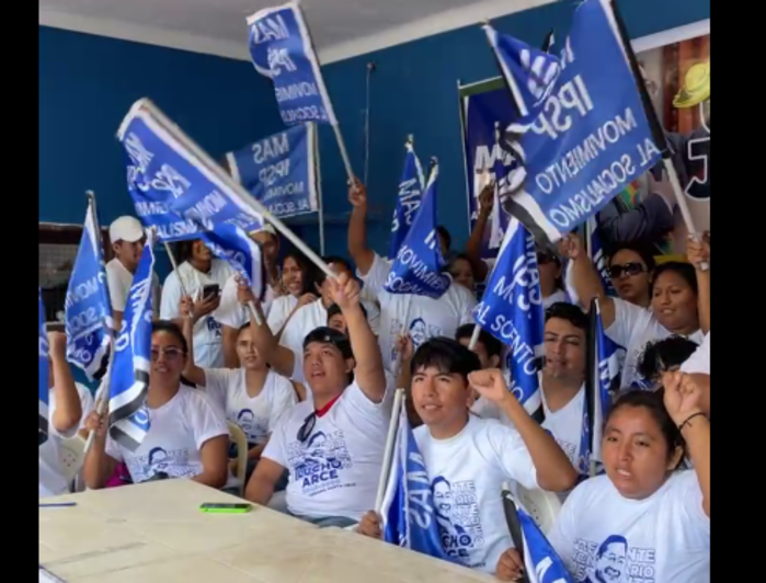Juventudes de la Regional Urbana del MAS Santa Cruz proclaman a Arce como candidato único a las presidenciales