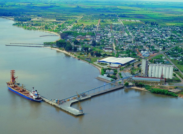 Puerto de Nueva Palmira en Colonia, Uruguay. Foto: RRSS