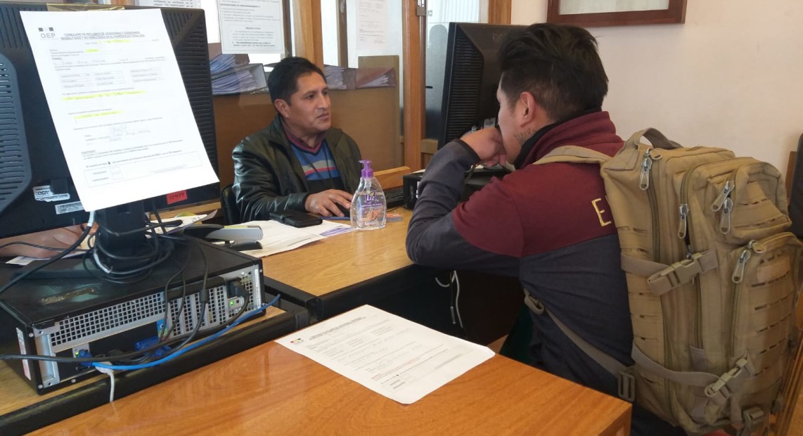 Rehabilitan a 304 ciudadanos en Oruro y podrán votar en agosto