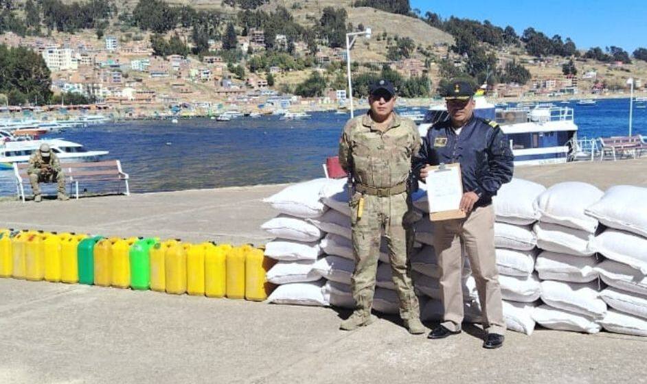 Incautan gasolina y maíz valuados en más de Bs 15.000 en operativos fronterizos