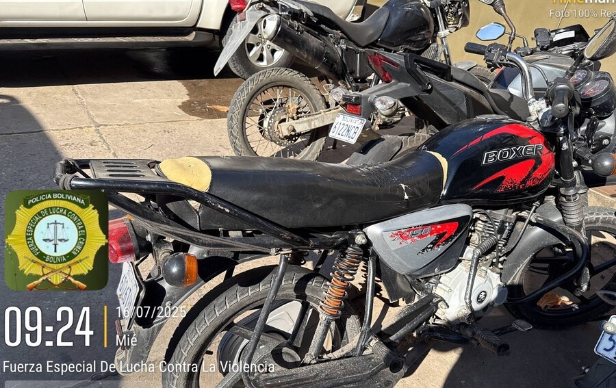 FELCC aprehende a 7 personas por robos en motocicleta en Santa Cruz de la Sierra