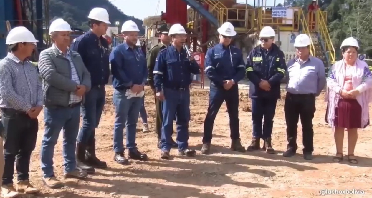 Arce asegura que el inicio de producción de gas en Churumas es una “muestra palpable” de que el modelo económico funciona