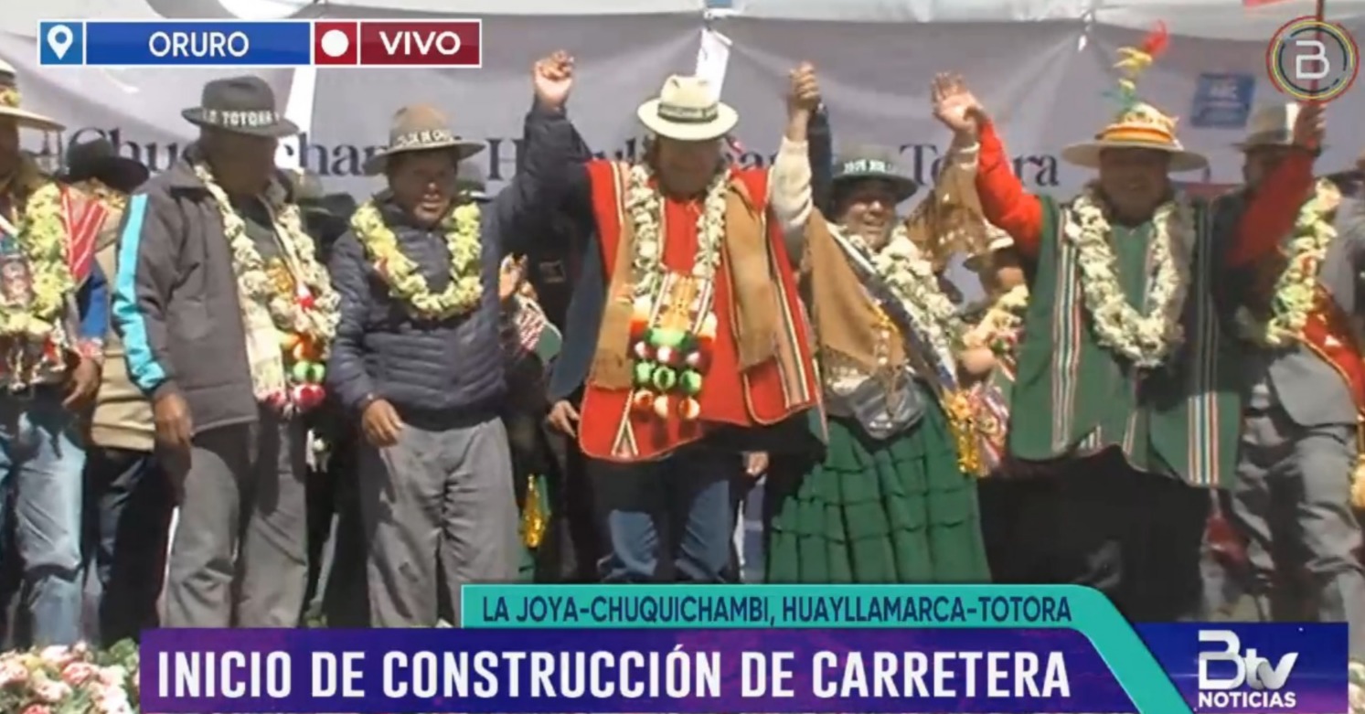 Inicia construcción de la carretera La Joya – Chuquichambi y Huayllamarca – Totora en Oruro