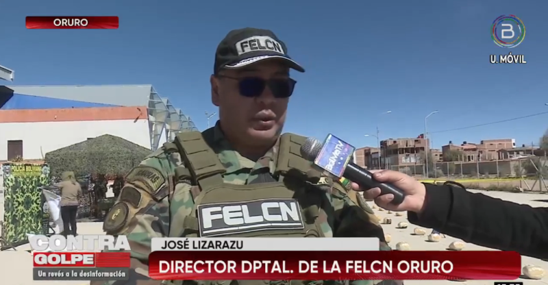 En Oruro incautan droga y vehículos por más de $us 370.000, detienen a 8 personas