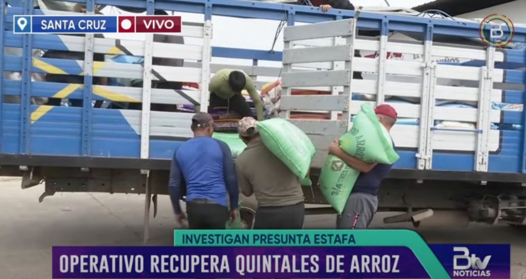 Fiscalía investiga estafa agravada por desvío de carga de arroz en Santa Cruz