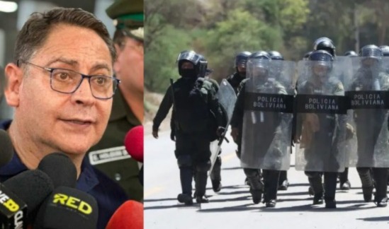 Ejecutan operativo policial para restablecer tránsito en la ruta Huanuni–Llallagua tras bloqueo evista