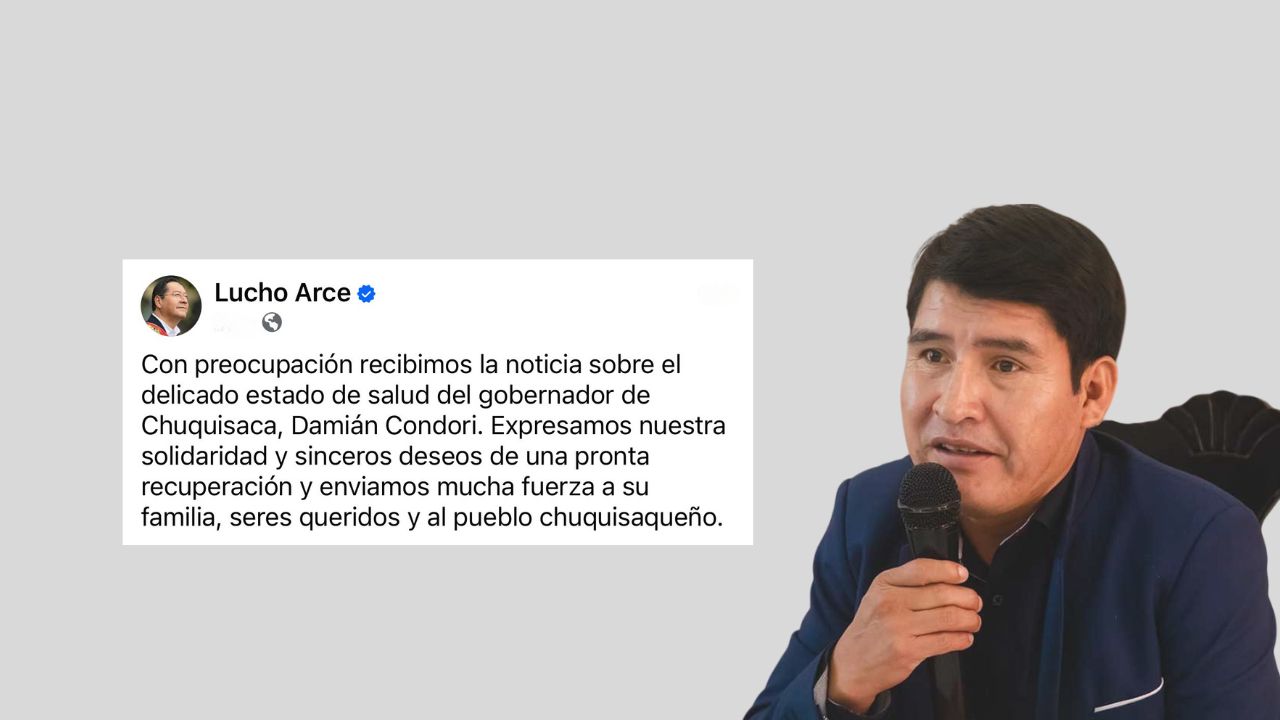 Presidente Arce expresa su solidaridad con Damián Condori y desea su pronta recuperación