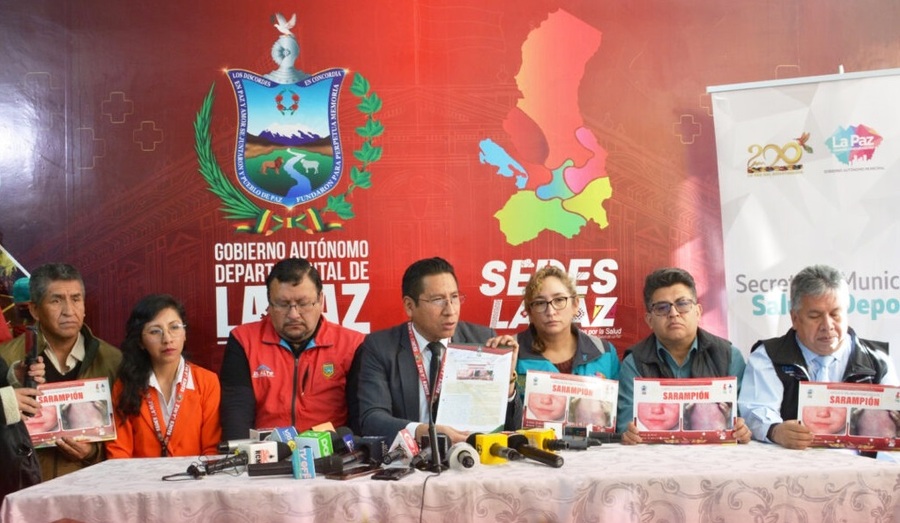 La Paz declara la alerta sanitaria por sarampión e inicia “Vacunatón” para inmunizar a más de 100 mil niños