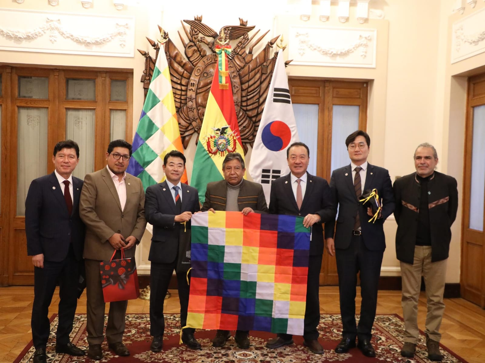 Choquehuanca y delegación de Corea acuerdan crear la Liga de Amistad Parlamentaria Boliviano-Coreana