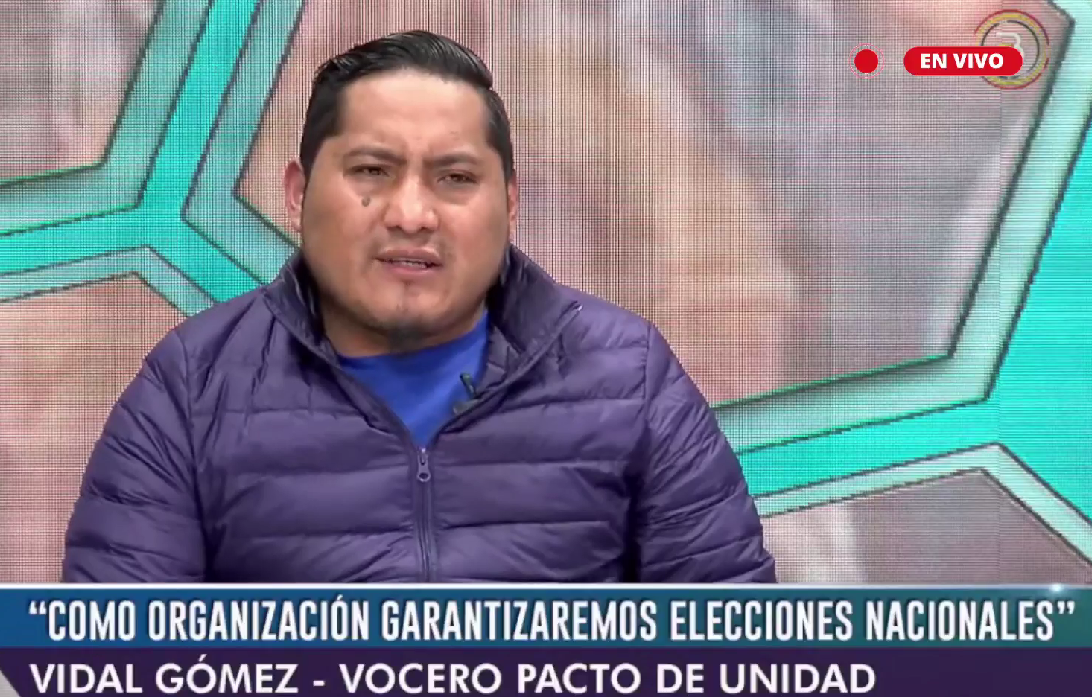 Organizaciones del Pacto de Unidad garantizarán y defenderán las elecciones generales del 17 de agosto 