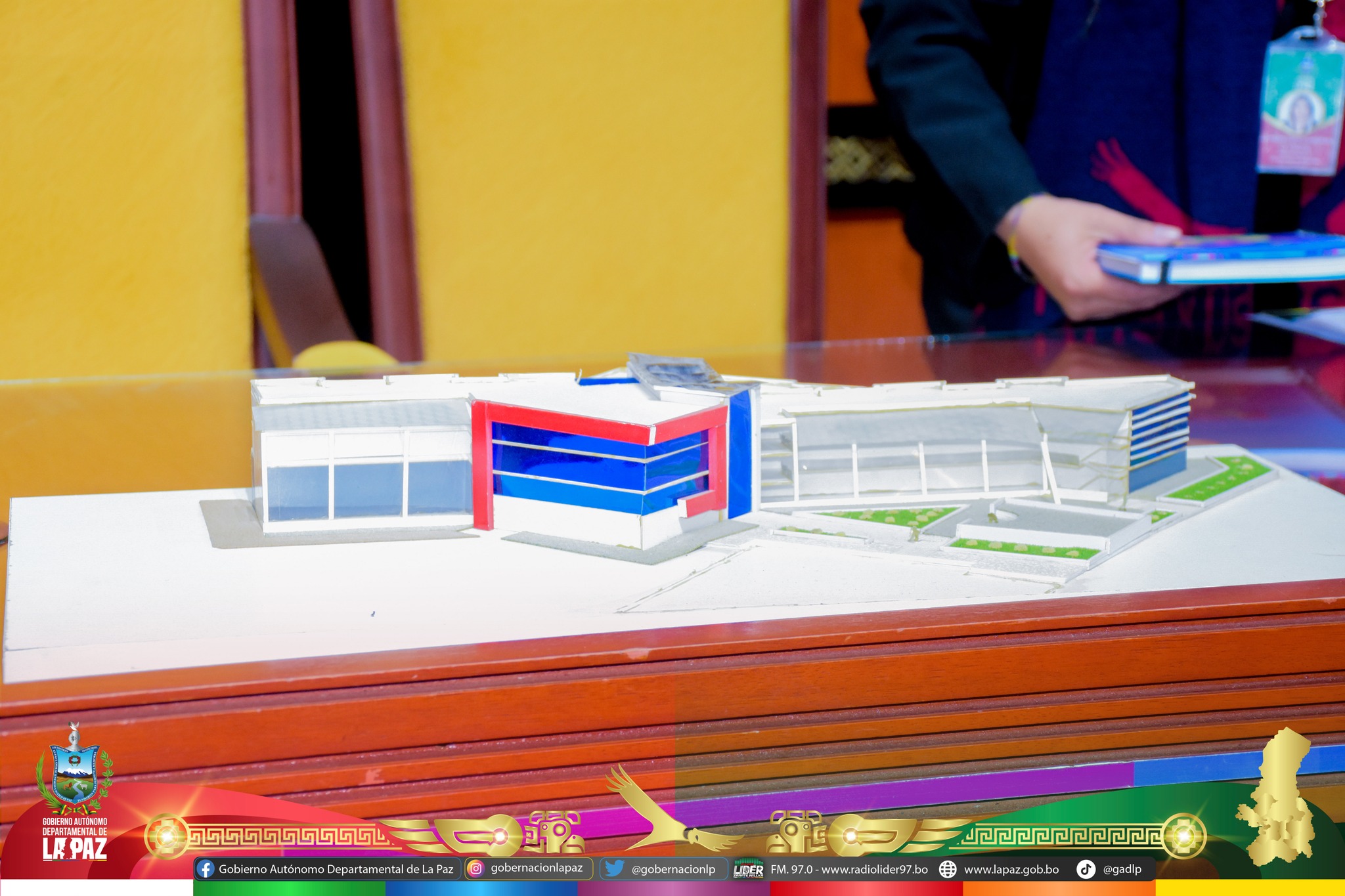 Maqueta del proyecto de "Construcción Bloque Taypi - Instituto Tecnológico Bolivia Mar de El Alto". Foto: GADLP