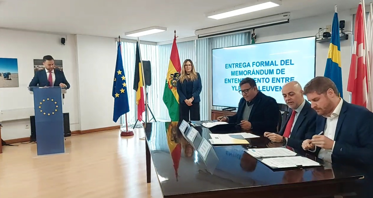 YLB y Universidad de Lovaina firman entrega de memorándum para desarrollo y producción de evaporíticos en Bolivia 