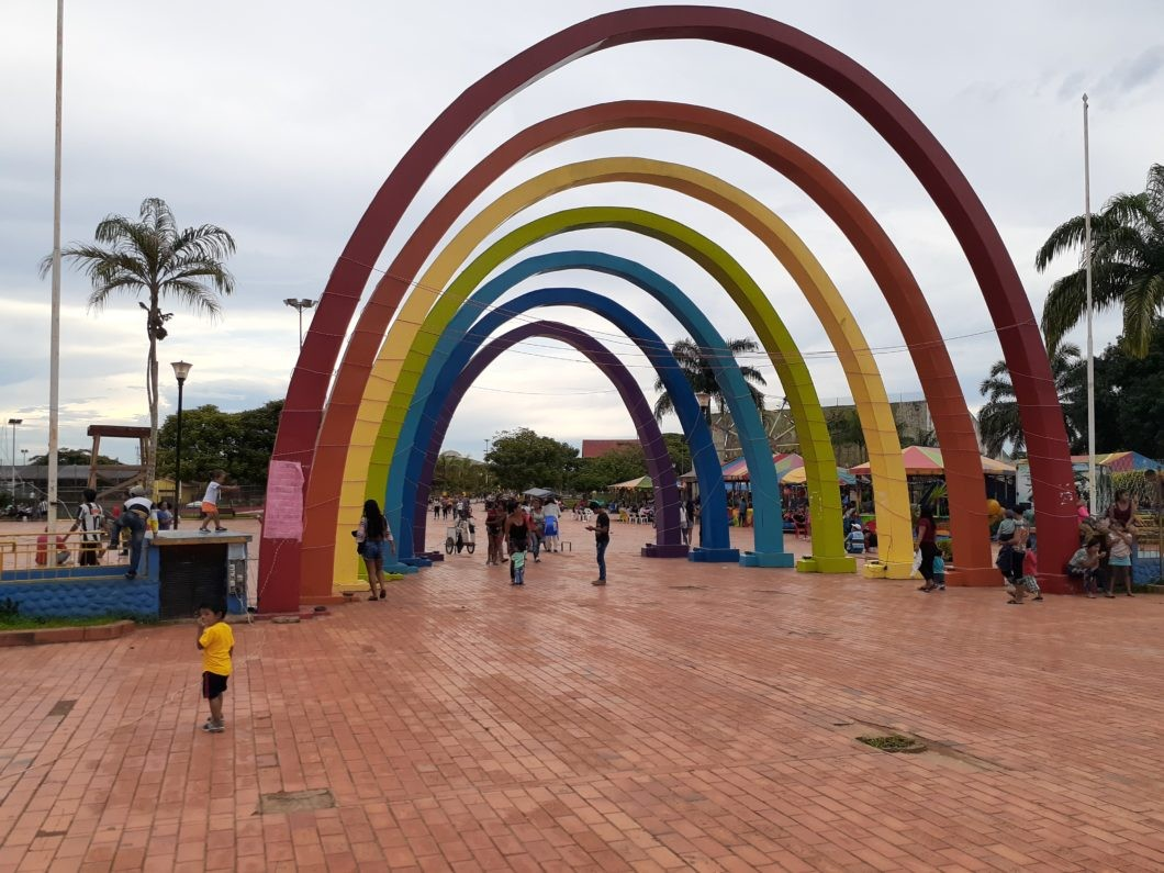 Ingreso al Parque Urbano Central y Turístico "Piñata" de Cobija, Pando. Foto: RRSS