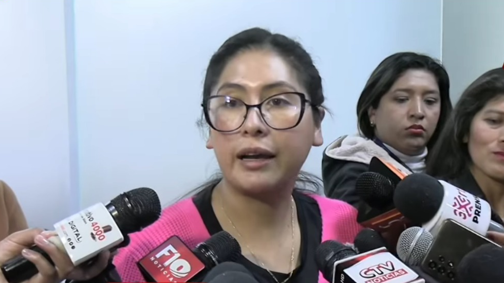 Alcaldesa de la ciudad de El Alto, Eva Copa. Captura: Seo Tv