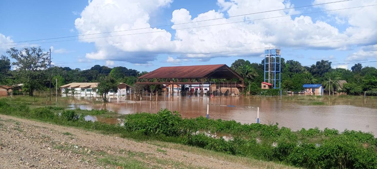Municipio de Reyes en Beni inundado. Foto: RRnoticias
