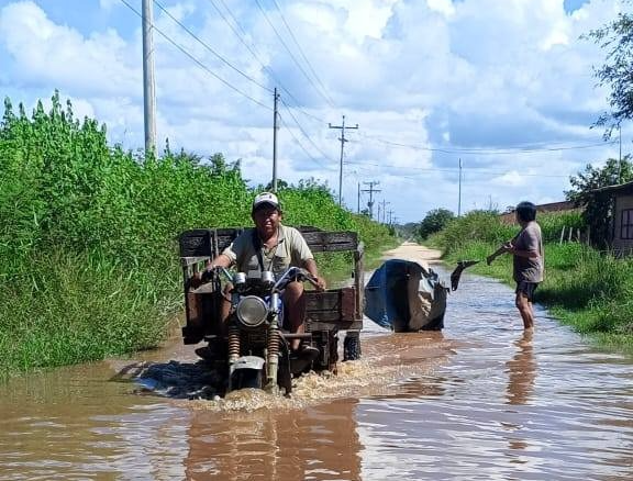 Municipio de Reyes en Beni inundado. Foto: RRnoticias