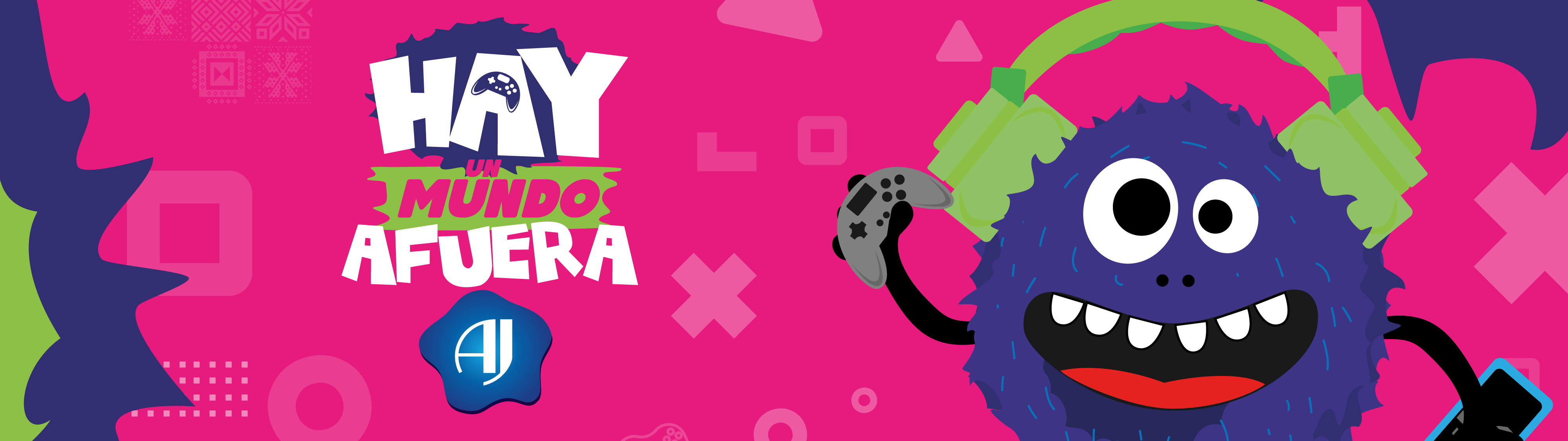 Banner de la campaña "Hay un mundo afuera" de la AJ. Imagen: AJ