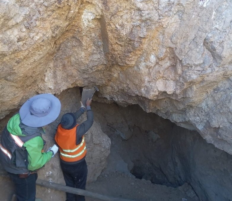 Sergeomin identifica estructuras mineralizadas de oro, polimetálicos, hierro y caliza. Foto: Comibol