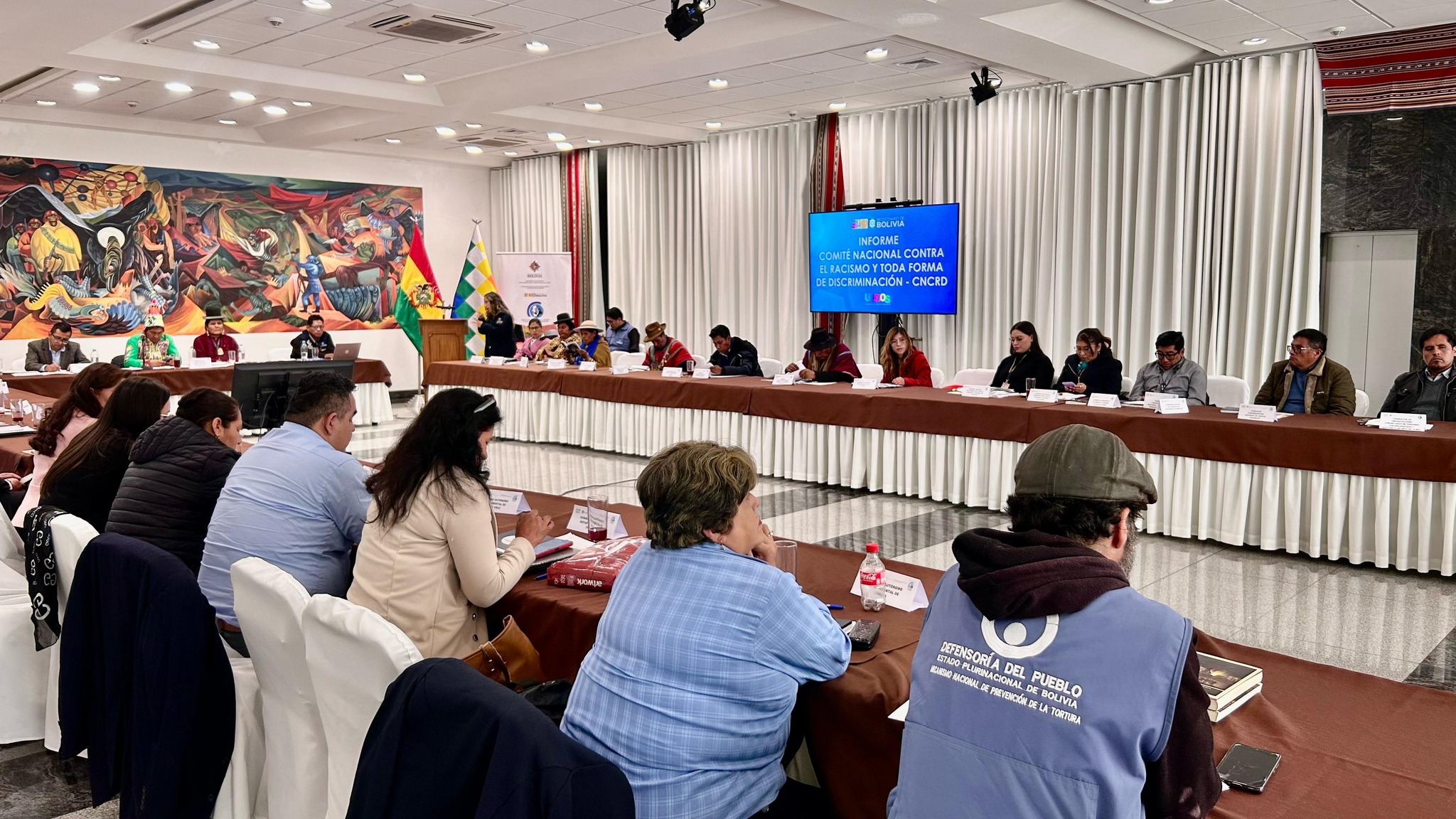 Sesión del Comité Nacional Contra el Racismo y Toda Forma de Discriminación 2025. Foto: Defensoría del Pueblo
