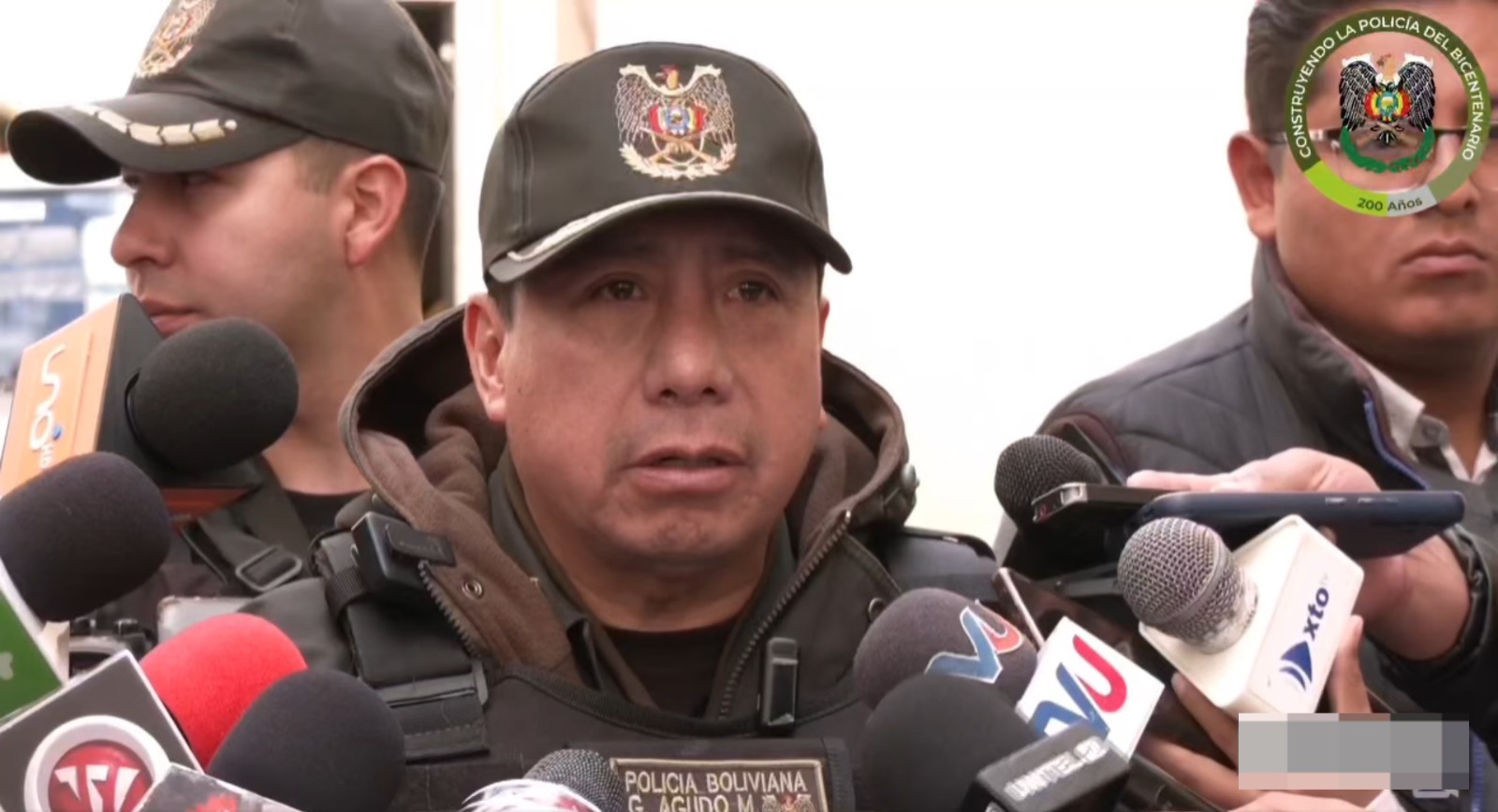 Comandante Departamental de la Policía de La Paz, Gunther Agudo. Foto: Policía Boliviana 