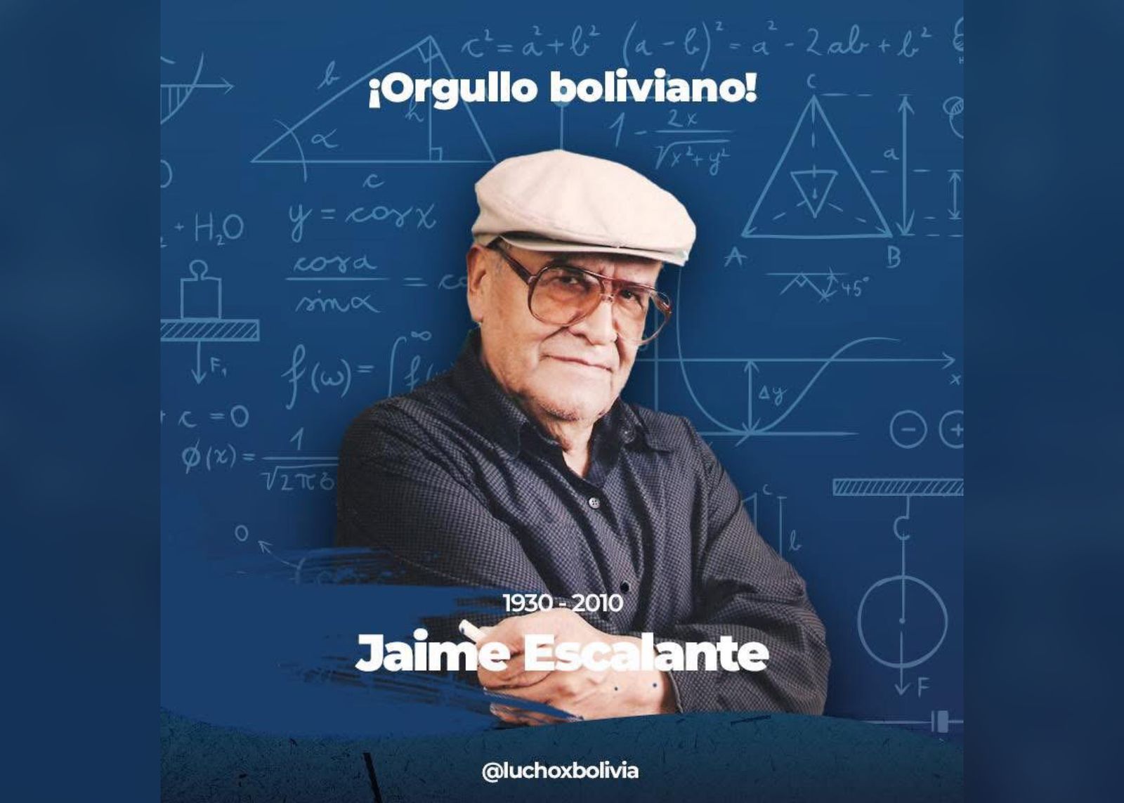 Arce recuerda legado del profesor Jaime Escalante