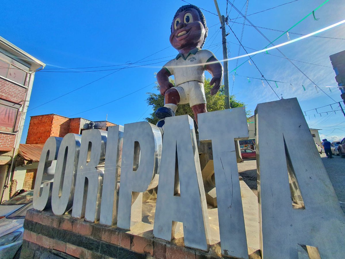 Imagen del letrero de bienvenida al municipio de Coripata en la región Nor Yungas de La Paz. Foto: RRSS