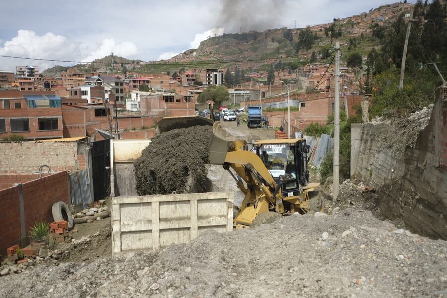 La Paz: Persiste la alerta roja por riesgo de deslizamientos en la zona Callapa