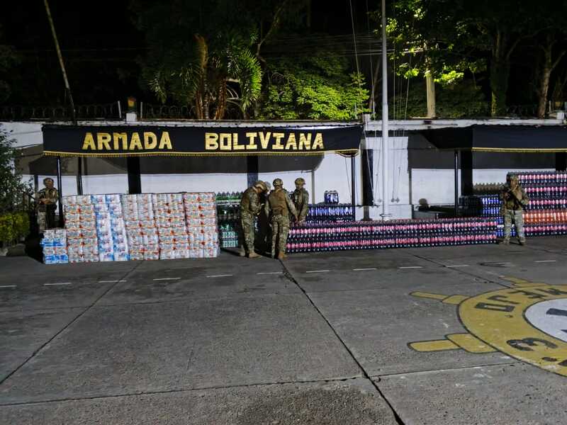 En seis días, comisan alimentos, bebidas y combustible de contrabando por más de Bs 2.2 millones