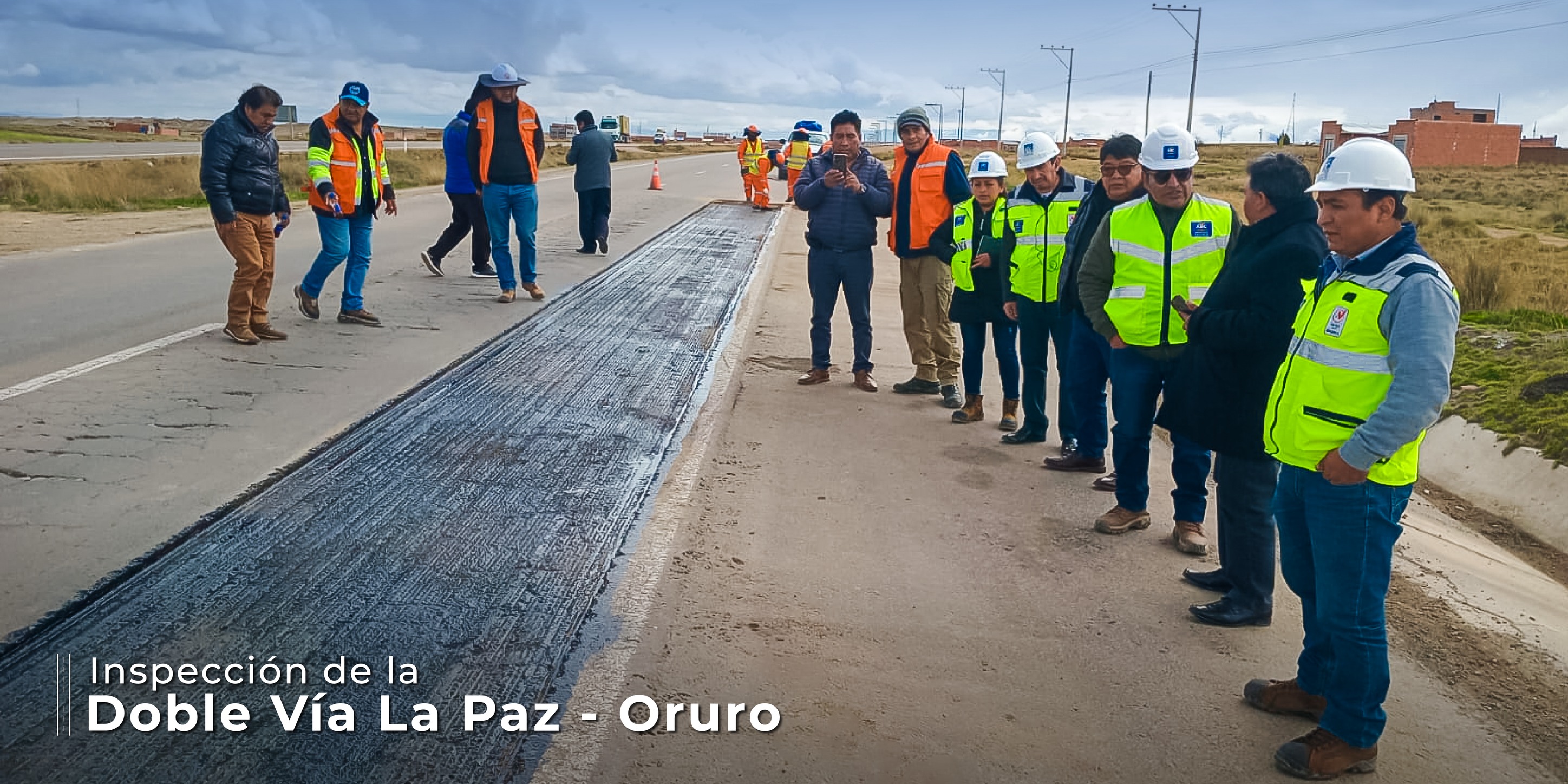 ABC y transporte federado inspeccionan la doble vía La Paz – Oruro