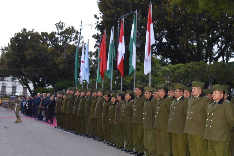 Sucre es sede del encuentro binacional entre altos mandos policiales de Bolivia y Perú