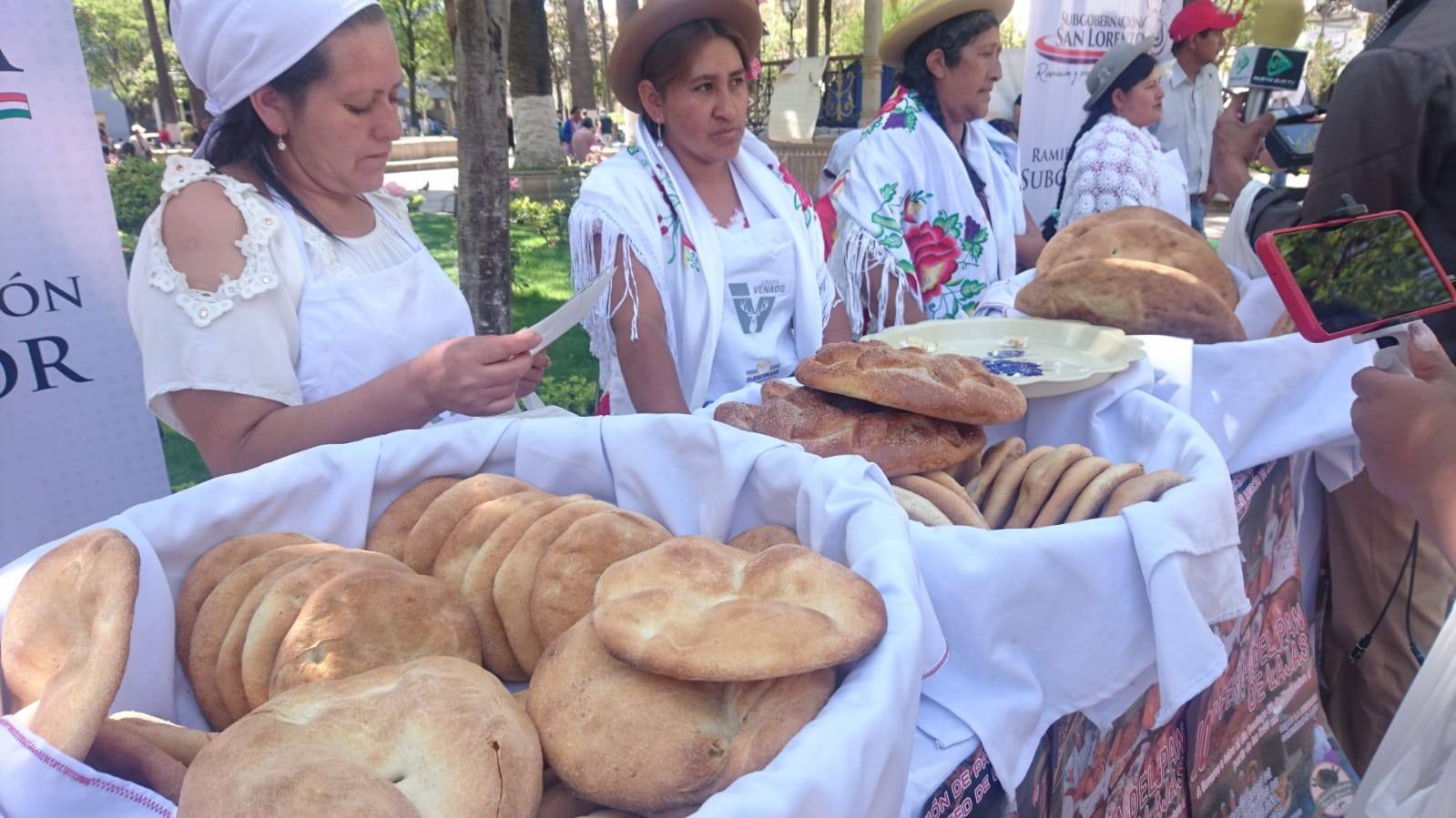 Venta de pan en Tarija. Foto: RRSS