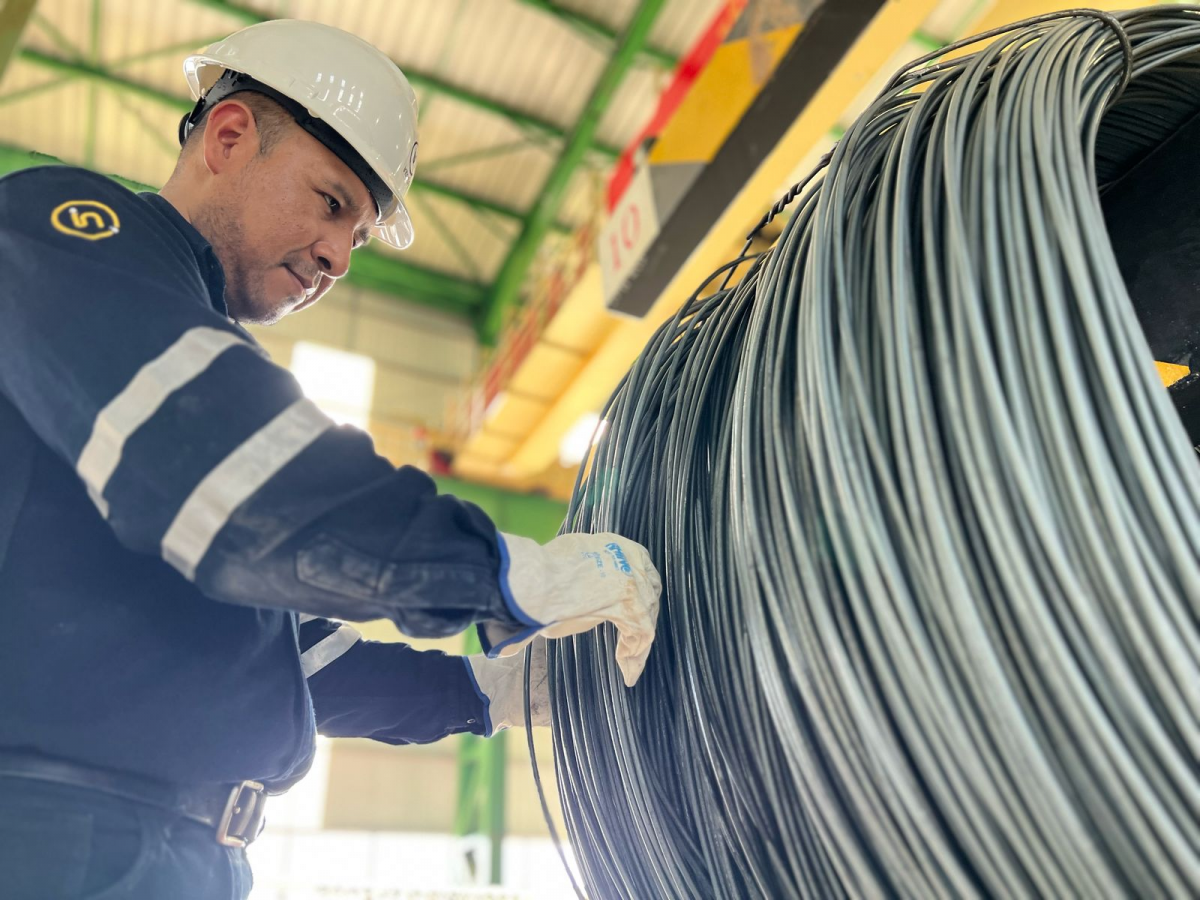 Siderúrgica del Mutún produjo 50 toneladas de barras corrugadas en etapa de pruebas