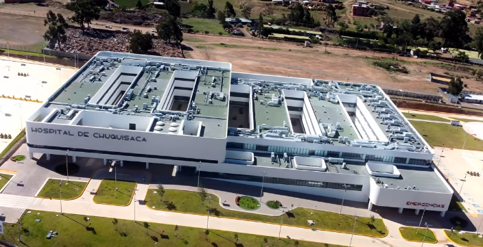 Hospital de Tercer Nivel de Chuquisaca tiene 99% de avance físico 