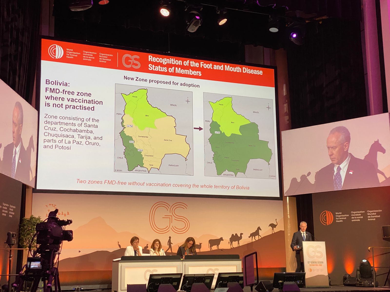 Organismo internacional confirma reconocimiento de Bolivia como país libre de fiebre aftosa sin vacunación