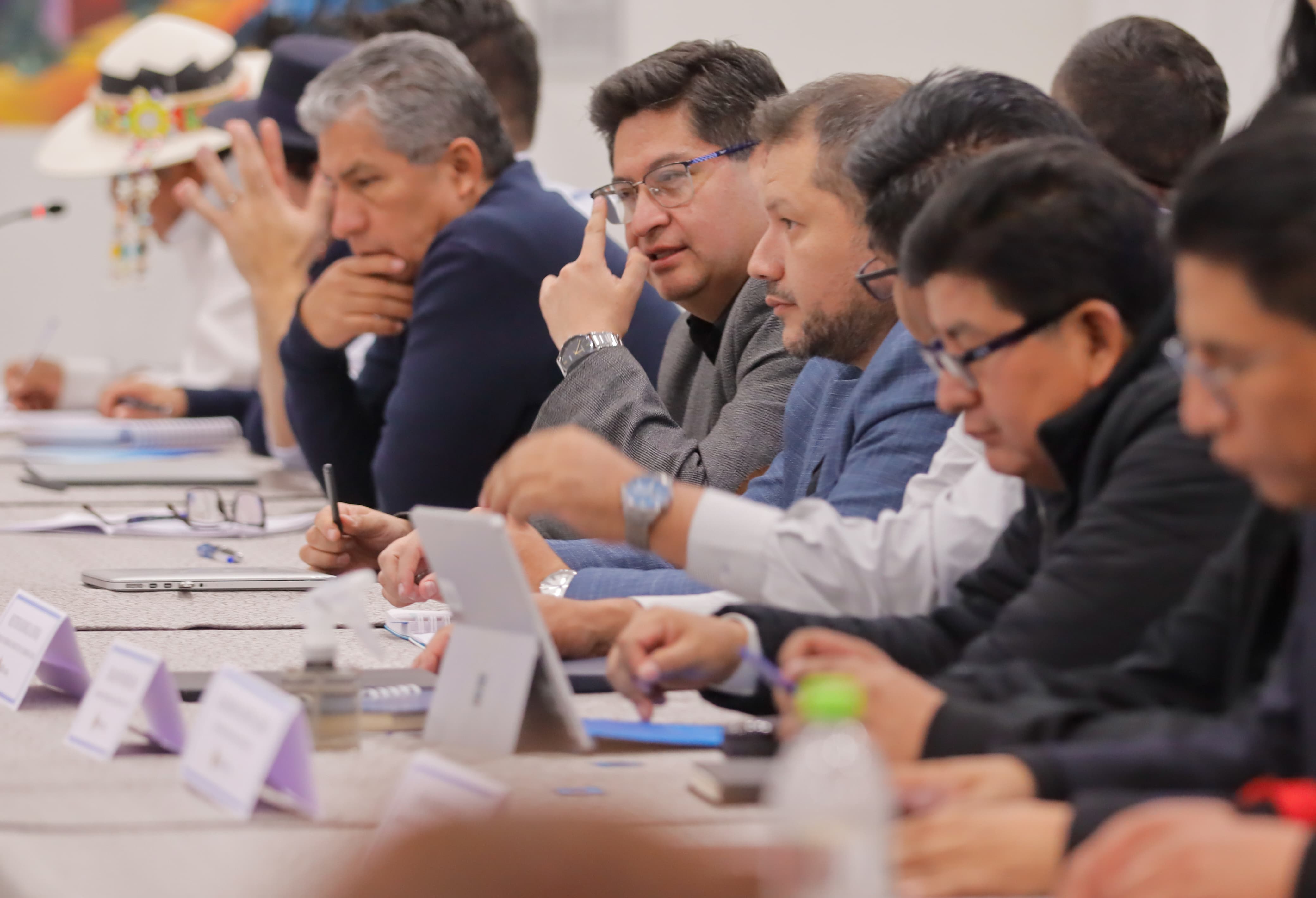 Ministros del gabinete del presidente Luis Arce. Archivo Presidencia