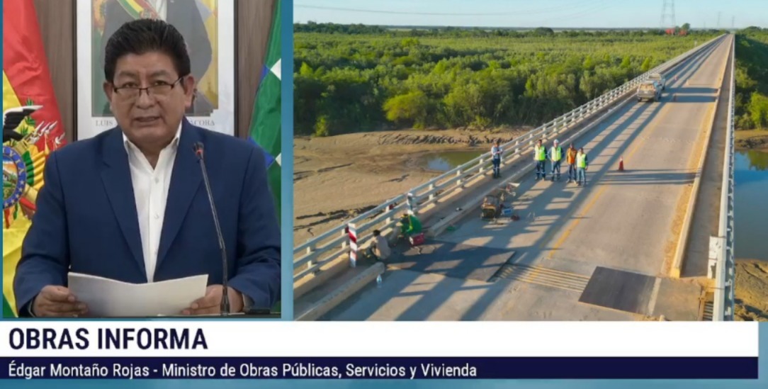 Ley promulgada por Arce da luz verde al crédito de $us 74,8 millones para la carretera Okinawa-Los Troncos 