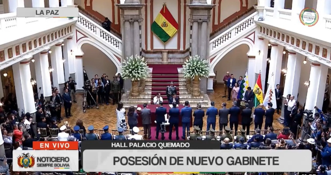 Paz posesiona a su gabinete técnico para dar estabilidad económica, política y social a Bolivia