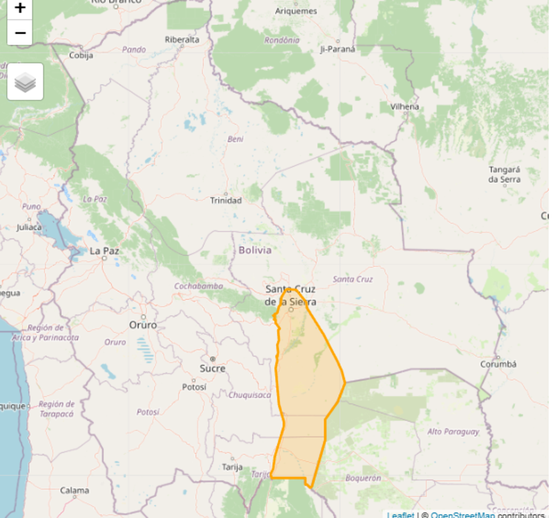 Senamhi activa alerta por vientos en Santa Cruz, Tarija y Chuquisaca