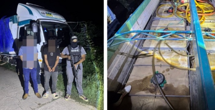 Aprehenden a un chófer y decomisan 10 tanques de diésel; se investiga presunta red de venta ilegal en Beni