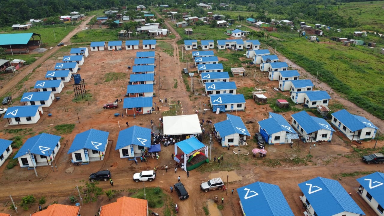 Viviendas en los municipios del amazónico departamento de Pando. Foto archivo Presidencia