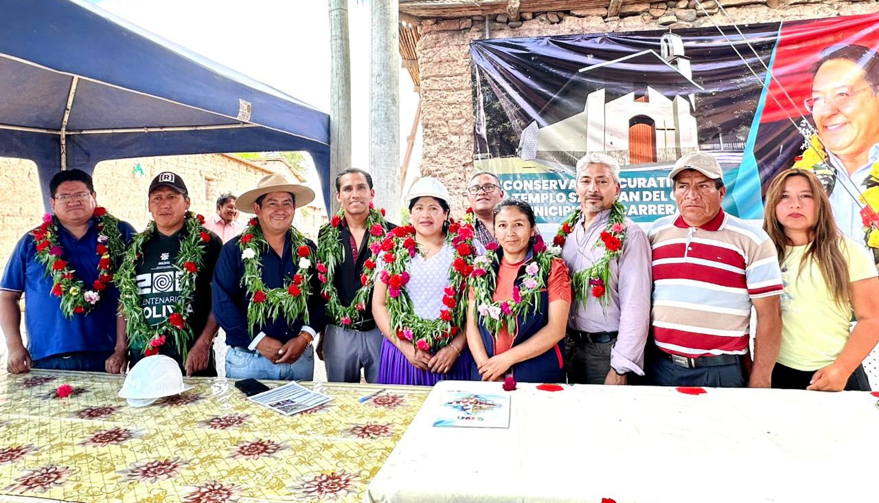 En Las Carreras empezó la restauración del templo San Juan del Oro, patrimonio histórico y cultural