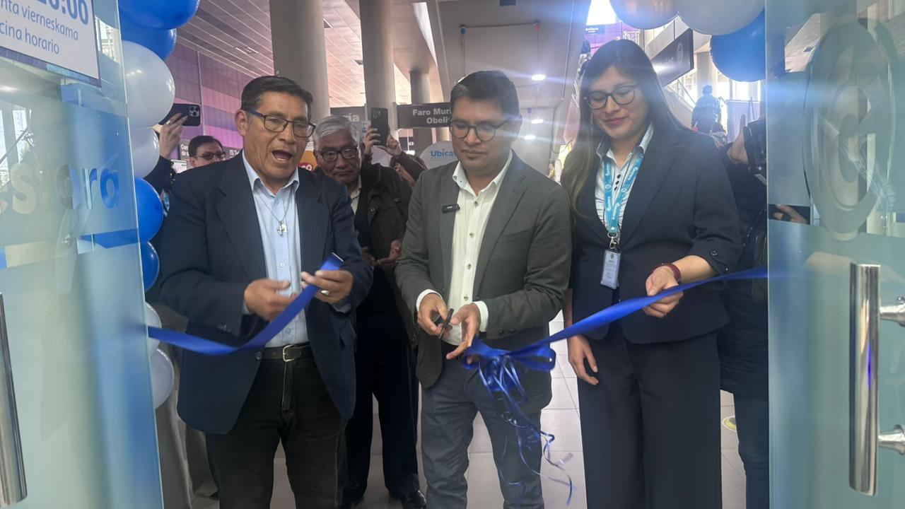 Gestora abre nueva agencia en predios de la línea Morada del Teleférico en El Alto