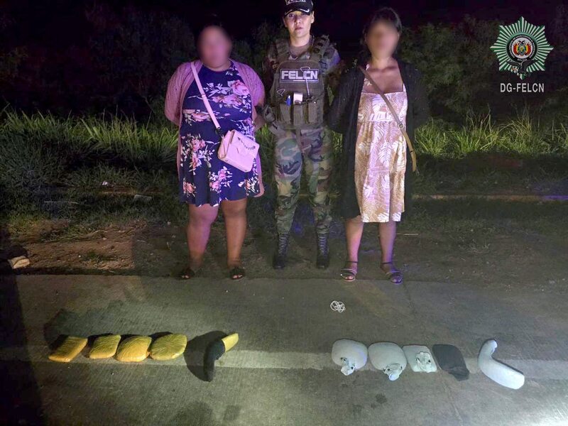 FELCN intercepta en la carretera Bioceánica a dos pasajeras que transportaban pasta base de cocaína adherida al cuerpo