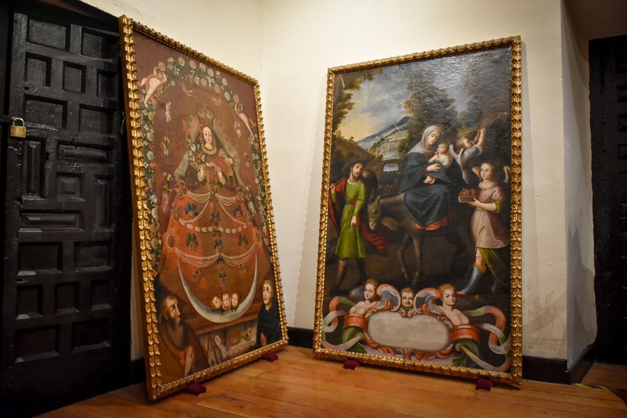 Casa Nacional de Moneda restituye dos lienzos coloniales al Templo de San Martín