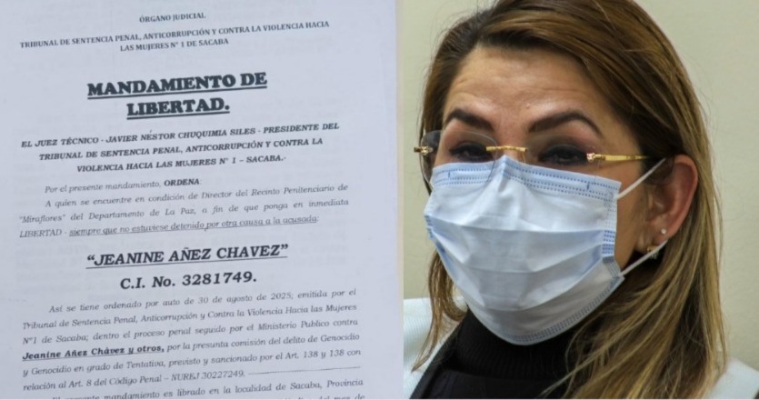 Áñez recibe orden de libertad en el caso Sacaba, pero no saldrá de prisión por otra sentencia