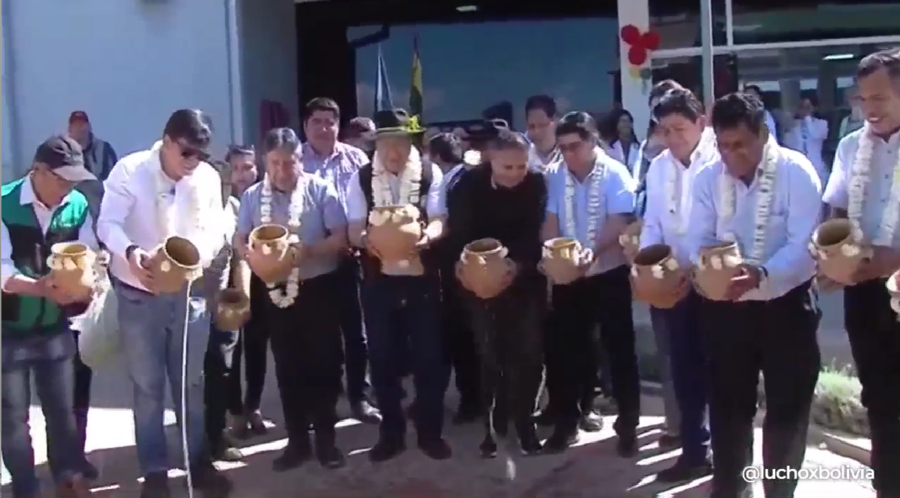San Benito estrena unidad educativa, dos centros de salud y el enlosetado de un camino comunal