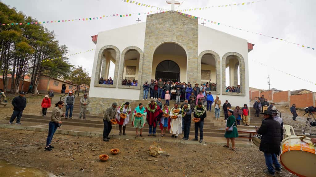 Arce entrega en Tarija obras de ampliación y refacción del Centro Cultural del Señor de la Justicia