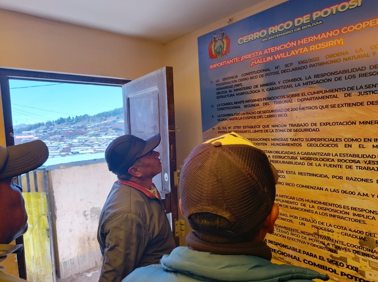 Comibol restringe labores mineras y movimiento de maquinaria para preservar el Cerro Rico